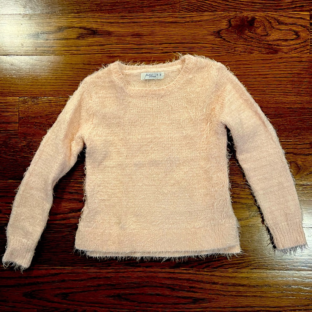 Pinc Premium girls pink sweater size 4 excellent condition - Picture 2 of 3